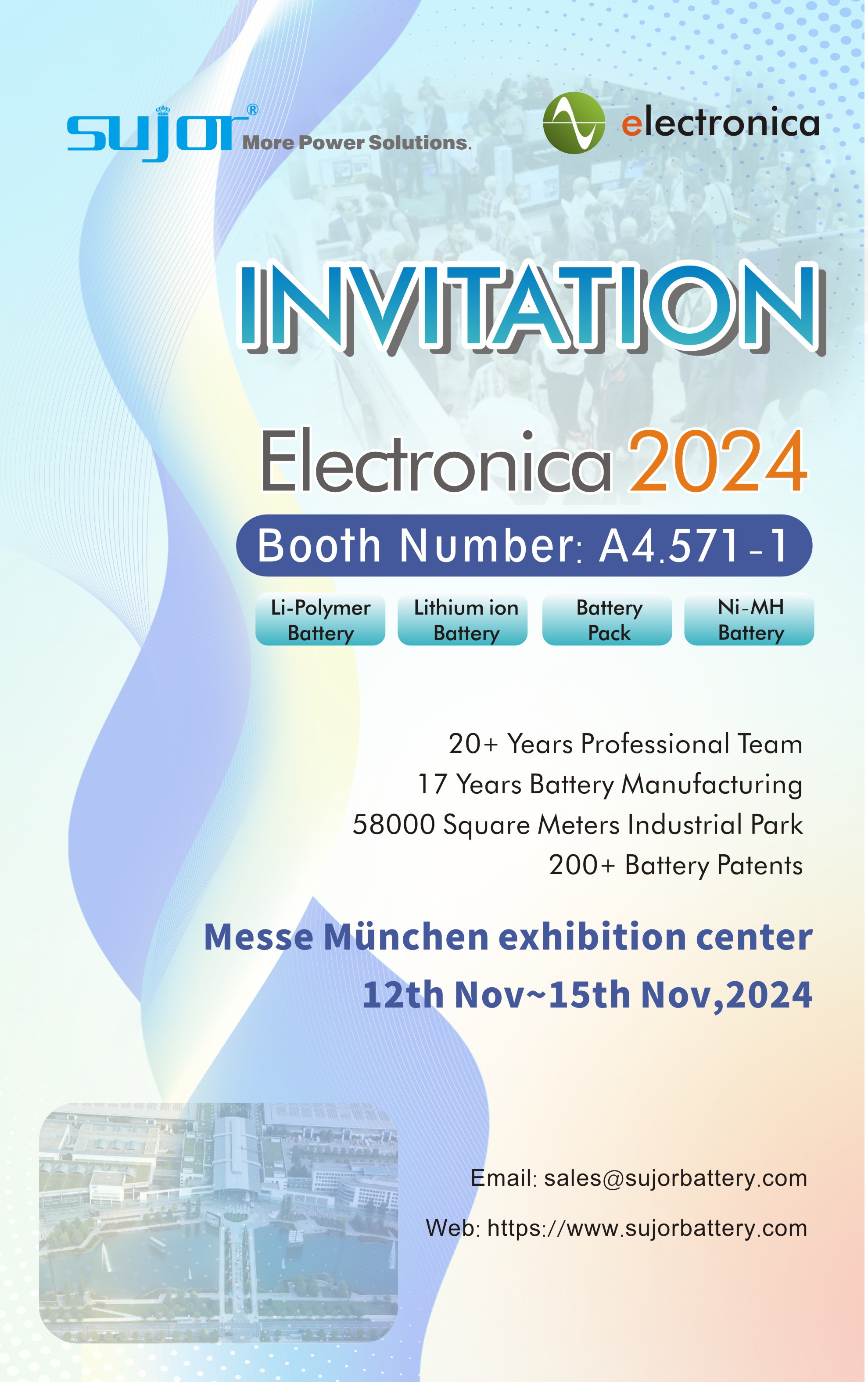 Shenzhen SUJOR Energy Technology Co.,Ltd at Electronica 2024