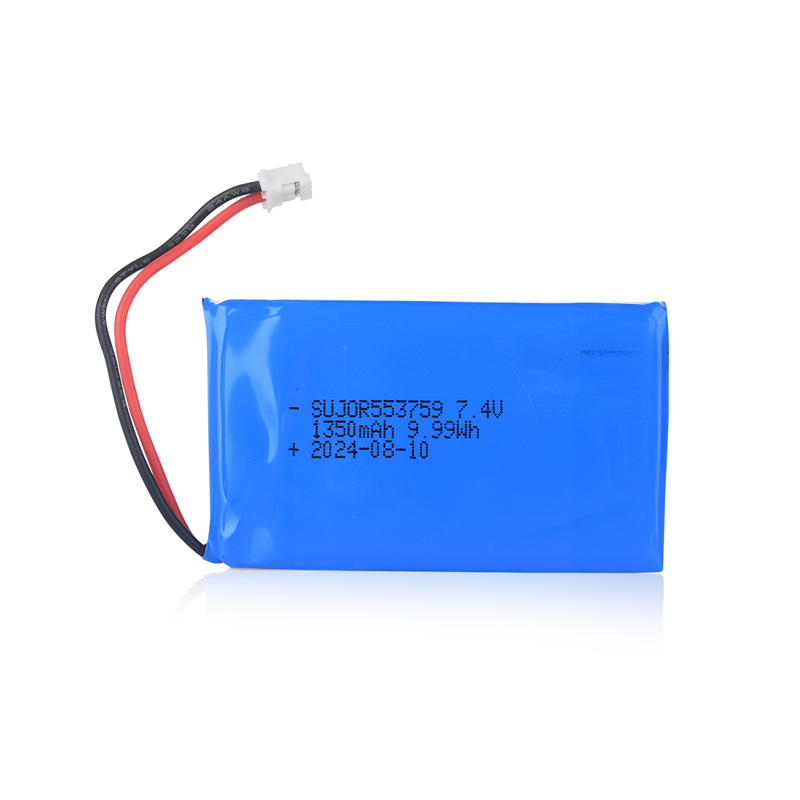 High power Lithium polymer battery pack 7.4V 553759 1350mAh