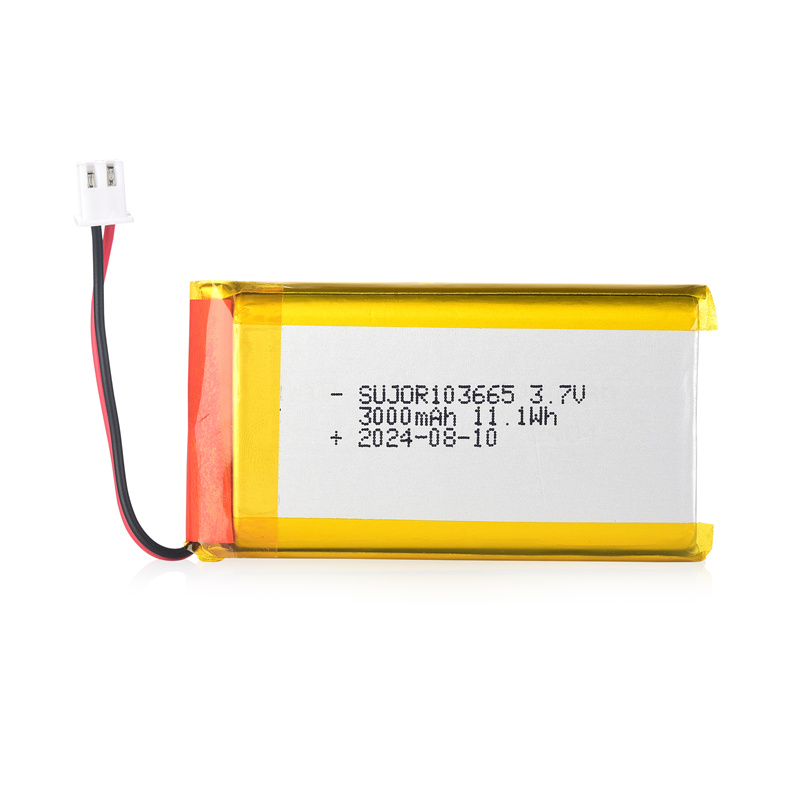 103665 3000mAh 3.7V Lithium polymer battery for safety helmet