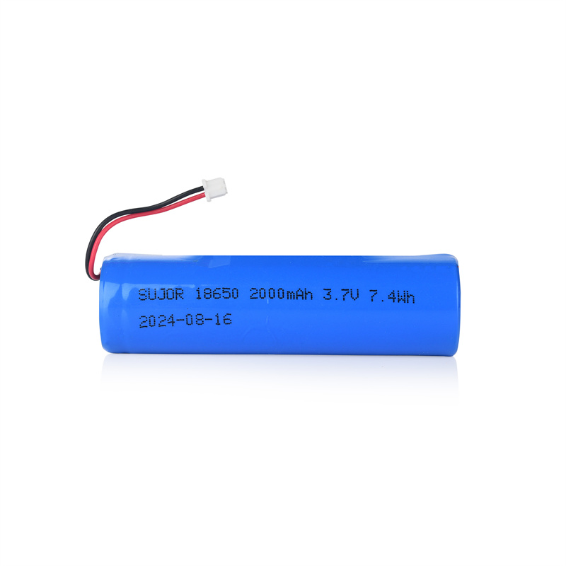 3.7V 18650 2000mAh Lithium ion battery pack for laser hair growth helmet