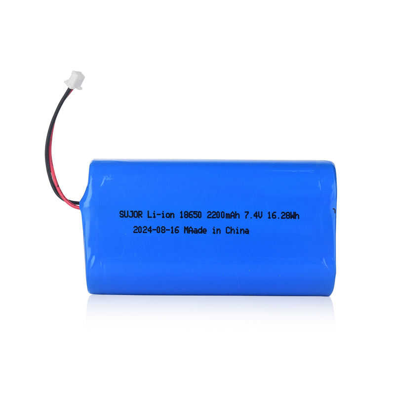 7.4V 18650 2200mAh 2S1P Li-Ion-Akkumulatoren