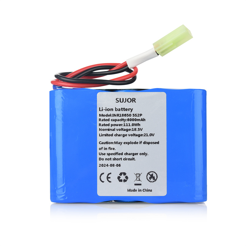 18.5V LG 18650 6000mAh Lithium ion battery pack 5s2p Explosion-proof batteries