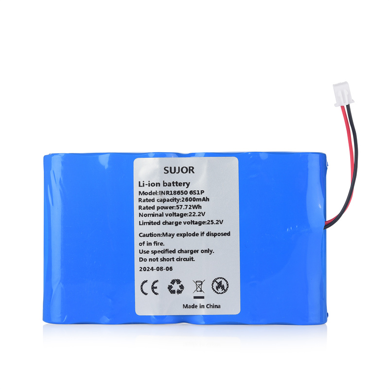 18650 22.2V 2600mAh Power lithium battery low temperature  for drilling machine