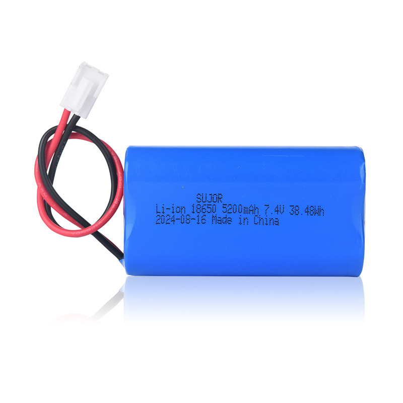 18650 7.4V 5200mAh 2S2P Lithium ion battery pack for test instrument