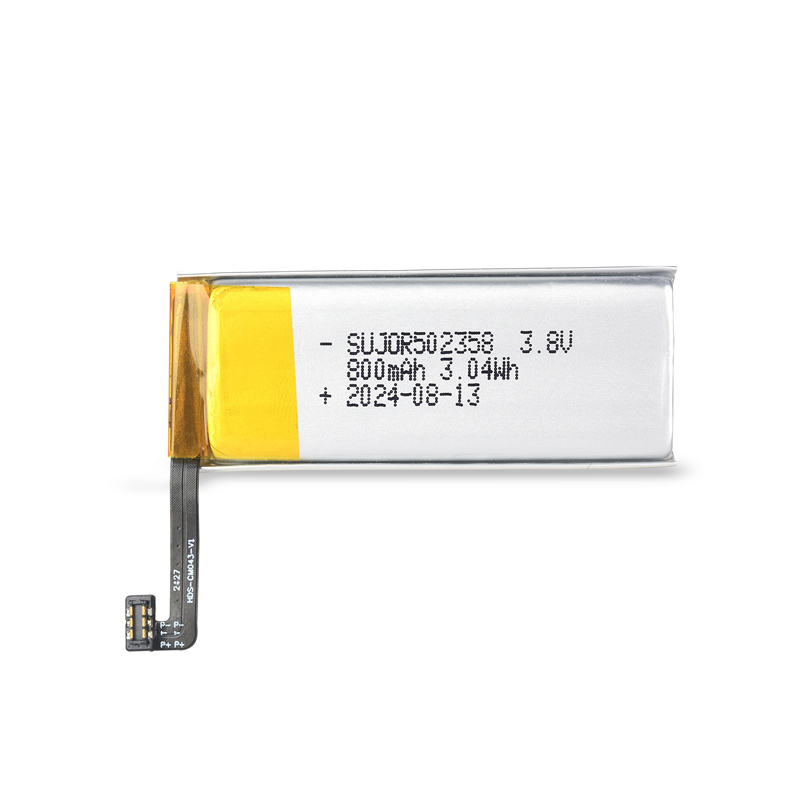 SUJOR502358 3.8V 800mAh Li ion polymer battery for Ultrasonic Flowmeter